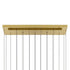 CWI Lighting Stagger Integrated LED Brass Chandelier Model: 1588P48-10-624