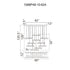 CWI Lighting Stagger Integrated LED Brass Chandelier Model: 1588P48-10-624