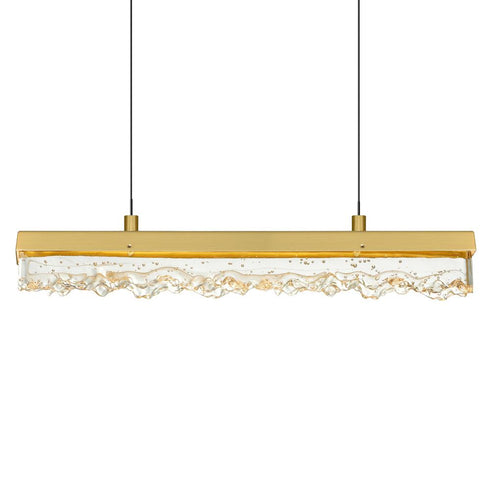 CWI Lighting Stagger Integrated LED Brass Chandelier Model: 1588P60-14-624