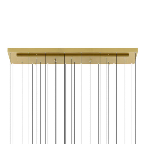 CWI Lighting Stagger Integrated LED Brass Chandelier Model: 1588P60-14-624