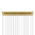 CWI Lighting Stagger Integrated LED Brass Chandelier Model: 1588P60-14-624