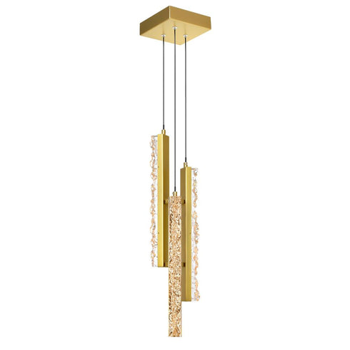 CWI Lighting Stagger Integrated LED Brass Mini Pendant Model: 1588P6-3-624