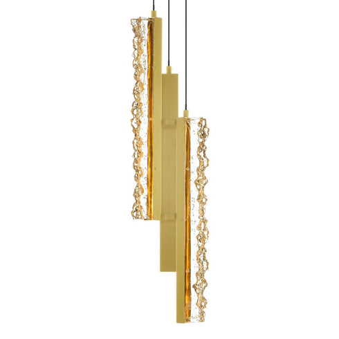 CWI Lighting Stagger Integrated LED Brass Mini Pendant Model: 1588P6-3-624