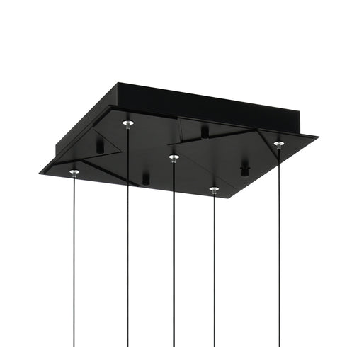 CWI Lighting Valira Integrated LED in Black Mini Pendant Model: 1586P12-5-101