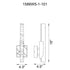CWI Lighting Valira Integrated LED in Black Wall Light Model: 1586W5-1-101