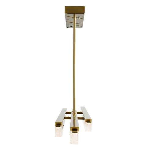 CWI Lighting Valira Integrated LED in Brass Chandelier Model: 1586P60-3-624