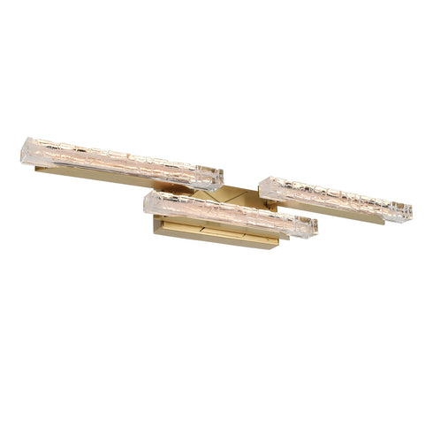CWI Lighting Valira Integrated LED in Brass Vanity Light Model: 1586W36-3-624