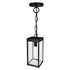 CWI Lighting Windsor 1 Light Black Outdoor Ceiling Light Model: 1695P7-1-101