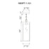 CWI Lighting Windsor 1 Light Black Outdoor Ceiling Light Model: 1695P7-1-101