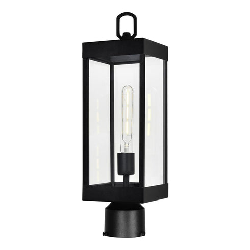 CWI Lighting Windsor 1 Light Black Outdoor Lantern Head Model: 1695PT6-1-101