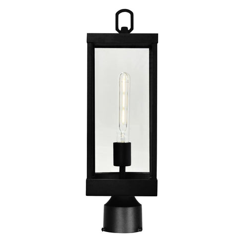 CWI Lighting Windsor 1 Light Black Outdoor Lantern Head Model: 1695PT6-1-101