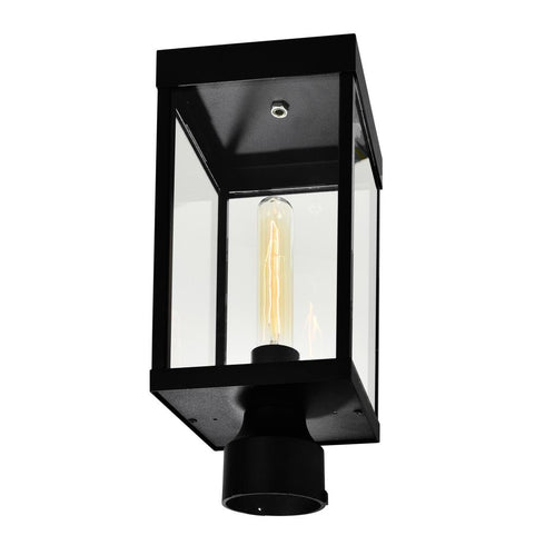 CWI Lighting Windsor 1 Light Black Outdoor Lantern Head Model: 1695PT6-1-101