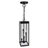 CWI Lighting Windsor 4 Light Black Outdoor Ceiling Light Model: 1695P8-4-101