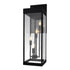 CWI Lighting Windsor 4 Light Black Outdoor Wall Light Model: 1695W8-4-101
