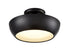 DVI Lighting 1 Light ANTARES CCT 12 Inch SEMI FLUSH in Brass Finish Model: DVP0611BR-VICE