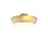 DVI Lighting 1 Light ANTARES CCT 16 Inch SEMI FLUSH in Brass Finish Model: DVP0612BR-VICE