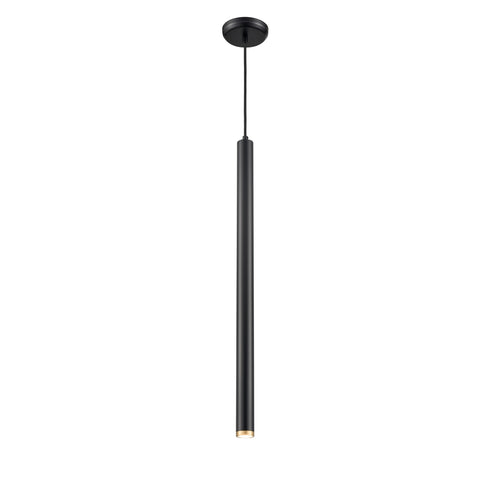 DVI Lighting 1 Light Baffin 28 Inch Pendant in Multiple Finishes and Ebony Finish Model: DVP45110MF+EB