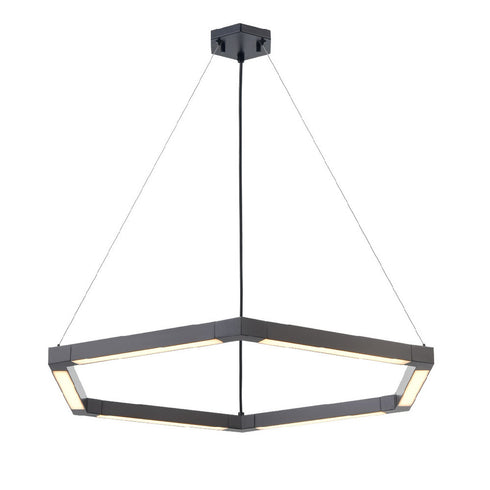 DVI Lighting 1 Light CALLISTO AC LED PENDANT in Ebony Finish Model: DVP47524EB