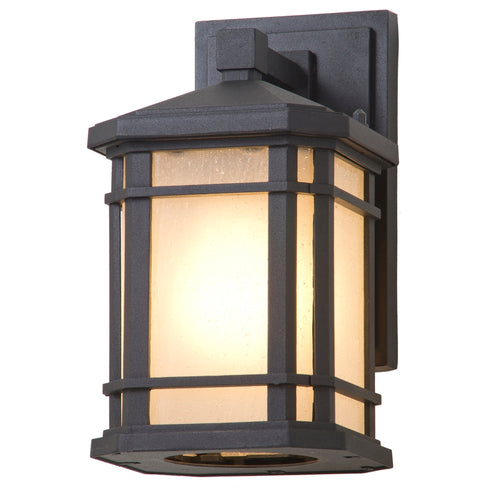 DVI Lighting 1 Light CARDIFF OUTDOOR SCONCE in Black Finish Model: DVP142000BK-SSD