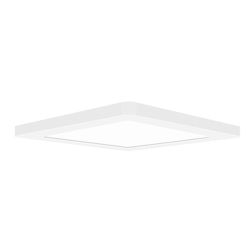 DVI Lighting 1 Light ELSIE SQUARE LED FLUSHMOUNT in Matte White Finish Model: DVP39138MW+NM-3K