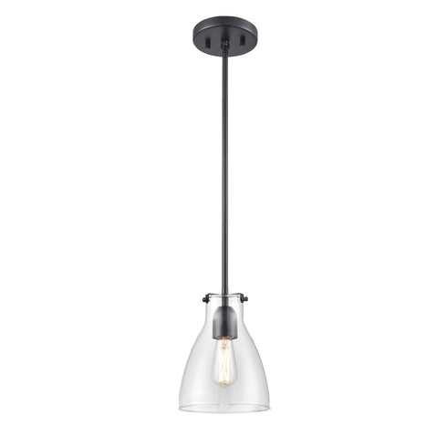 DVI Lighting 1 Light EMMA 1 Light MINI PENDANT in Brass Finish Model: DVP47021BR-CL