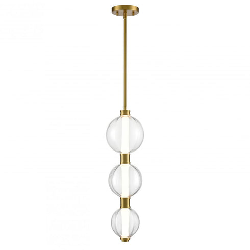 DVI Lighting 1 Light GLIMMER PENDANT BRASS With PUMPKIN GLASS Model: DVP34910BR-PUC