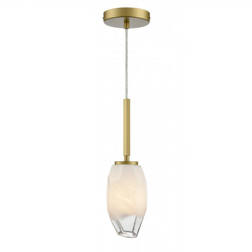 DVI Lighting 1 Light JAVELIN MINI PENDANT in Gold Finish Model: DVP33221GLD-ICE