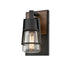 DVI Lighting 1 Light LAKE OF THE WOODS OD SCONCE in Black Finish Model: DVP44471BK-CL