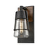 DVI Lighting 1 Light LAKE OF THE WOODS OD SCONCE in Black Finish Model: DVP44473BK-CL