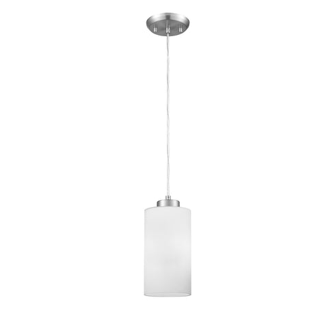 DVI Lighting 1 Light MANITOU MINI PENDANT in Buffed Nickel Finish Model: DVP47121BN-OP