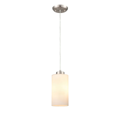 DVI Lighting 1 Light MANITOU MINI PENDANT in Buffed Nickel Finish Model: DVP47121BN-OP