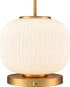 DVI Lighting 1 Light MOUNT PEARL 12 Inch TABLE LAMP in Brass Finish Model: DVP40017BR-RIO