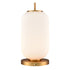 DVI Lighting 1 Light MOUNT PEARL 17.5 Inch TABLE LAMP in Brass Finish Model: DVP40019BR-RIO