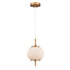 DVI Lighting 1 Light MOUNT PEARL MINI PENDANT in Brass Finish Model: DVP40021BR-RIO