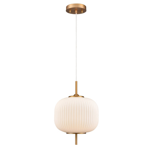DVI Lighting 1 Light MOUNT PEARL PENDANT in Brass Finish Model: DVP40010BR-RIO