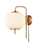 DVI Lighting 1 Light MOUNT PEARL SCONCE in Brass Finish Model: DVP40001BR-RIO