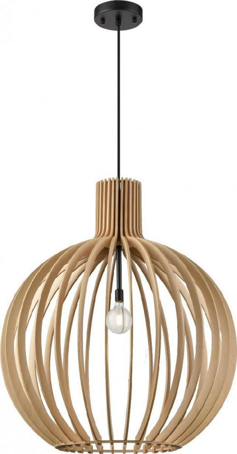 DVI Lighting 1 Light NAHANNI PARK Ø22 Inch PENDANT in Black Finish Model: DVP42610BK-NW