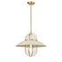 DVI Lighting 1 Light PEGGY'S COVE PENDANT in Graphite and Satin Nickel Finish Model: DVP31005GR+SN