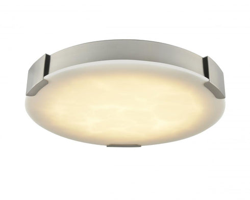 DVI Lighting 1 Light PETRA 18 Inch LED FLUSH MOUNT in Satin Nickel Finish Model: DVP42048SN-AFA