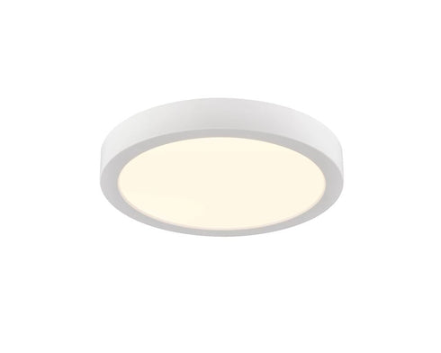DVI Lighting 1 Light POLARIS 5.3 Inch LED FLUSHMOUNT in Matte Black Finish Model: DVP39708MB-3K