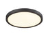 DVI Lighting 1 Light POLARIS 9 Inch LED FLUSHMOUNT in Matte Black Finish Model: DVP39728MB-3K