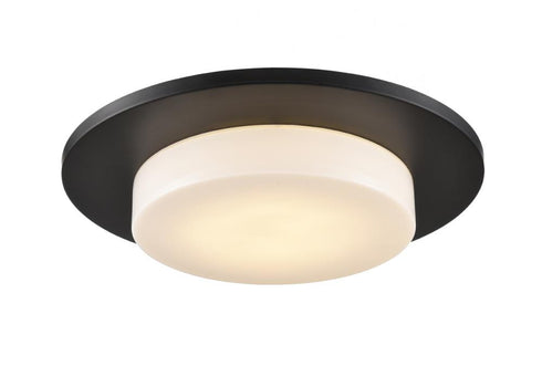DVI Lighting 1 Light SKIMMER FLUSH MOUNT in Ebony Finish Model: DVP37842EB-VICE
