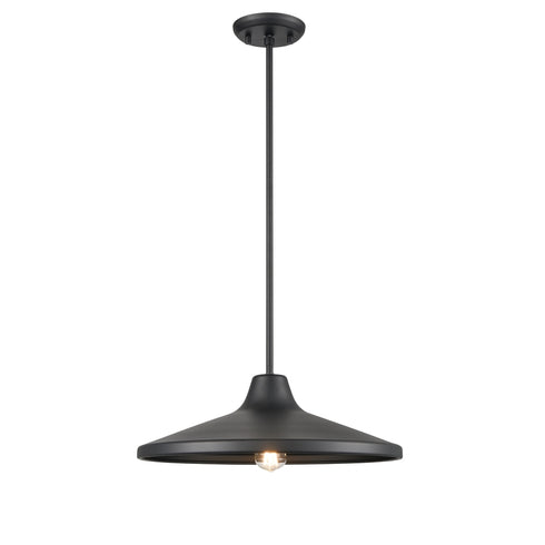 DVI Lighting 1 Light SOMERSET 16 Inch OD PENDANT in Black Finish Model: DVP45905BK