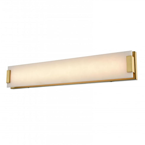 DVI Lighting 1 Light TORRANCE 24 Inch VANITY BRASS WTH NO VEIN ALAB. Model: DVP35343BR-AFA