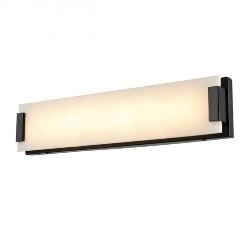 DVI Lighting 1 Light TORRANCE CCT 18 Inch SCONC VAN BLACK WITH NO VEIN. in Ebony Finish Model: DVP35322EB-AFA