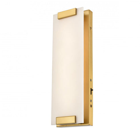 DVI Lighting 1 Light TORRANCE CCT SCONCE BRASS WITH NO VEIN ALAB. Model: DVP35301BR-AFA
