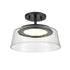 DVI Lighting 1 Light TRIPTYCH 11.5 Inch DUAL MOUNT in Graphite Finish Model: DVP46720GR-CL