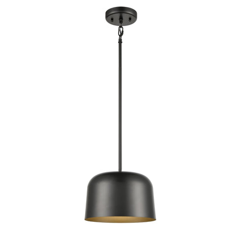 DVI Lighting 1 Light TUQUE 10 Inch LED MINI PENDANT in Graphite Finish Model: DVP40921GR