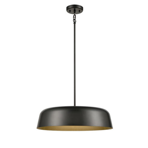 DVI Lighting 1 Light TUQUE 26 Inch LARGE LED PENDANT in Graphite Finish Model: DVP40924GR