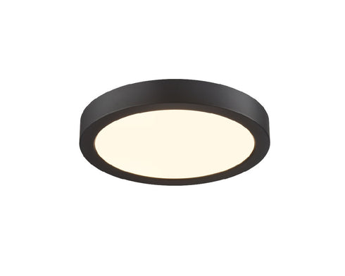 DVI Lighting 1 Light TYPHOON 5.3 Inch LED FLUSHMOUNT in Matte Black Finish Model: DVP39608MB